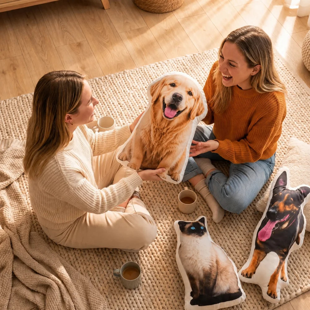 Coussin Personnalisé 3D — Portrait de Votre Animal