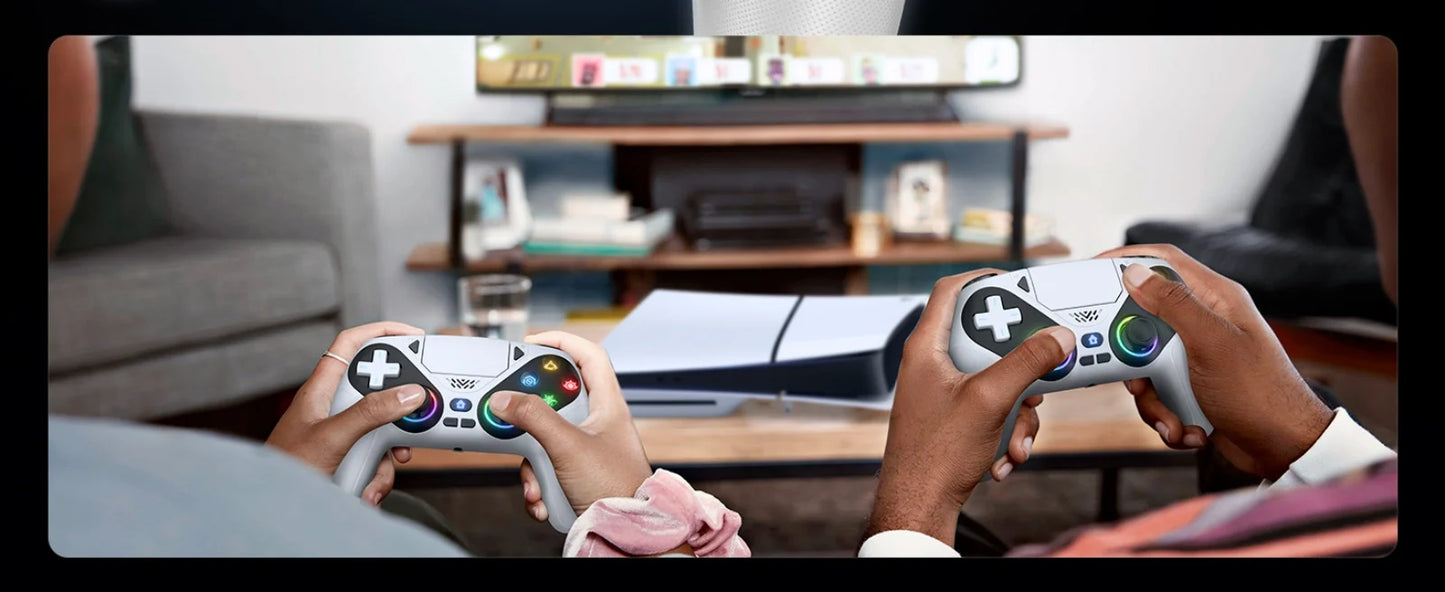 Controller For Playstation 5 PS5/PS5 Pro/Slim/PC Gamepads W/Hall Effect RGB Wireless Game Control Joystick Marco/Turbo Program