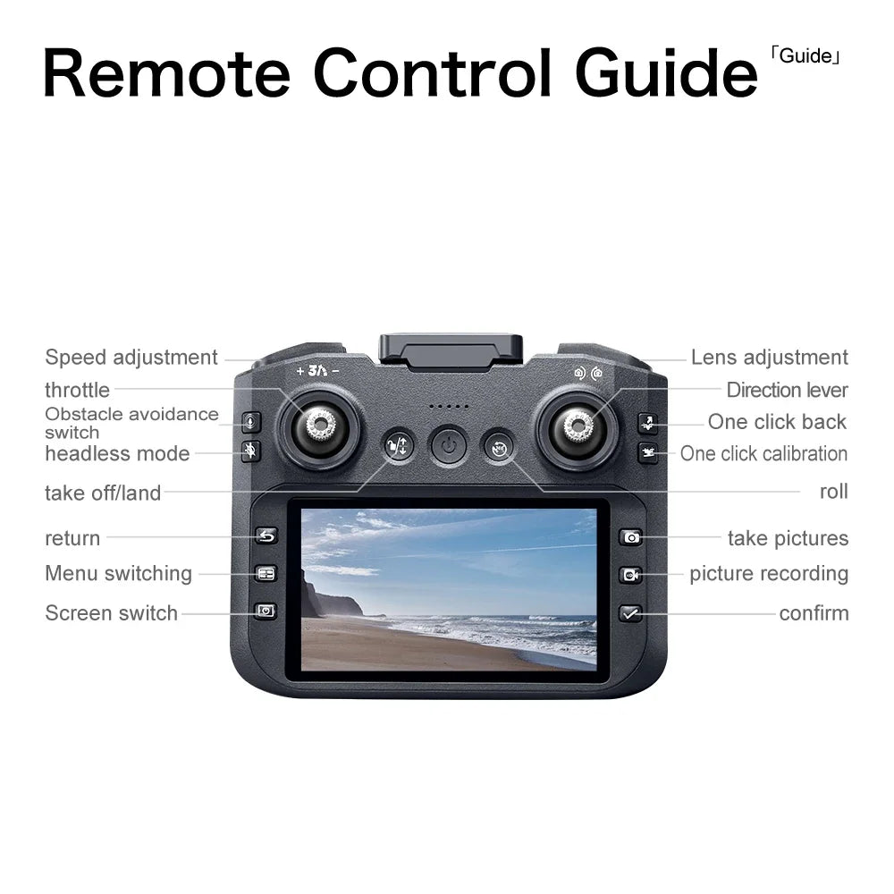 Lenovo GT8 Drone 8K Professional Dual Camera GPS FPV Brushless Motor Optical Flow Hovering Folding Quadcopter 4K RC Dron Toys
