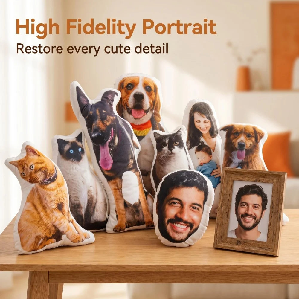 Coussin Personnalisé 3D — Portrait de Votre Animal