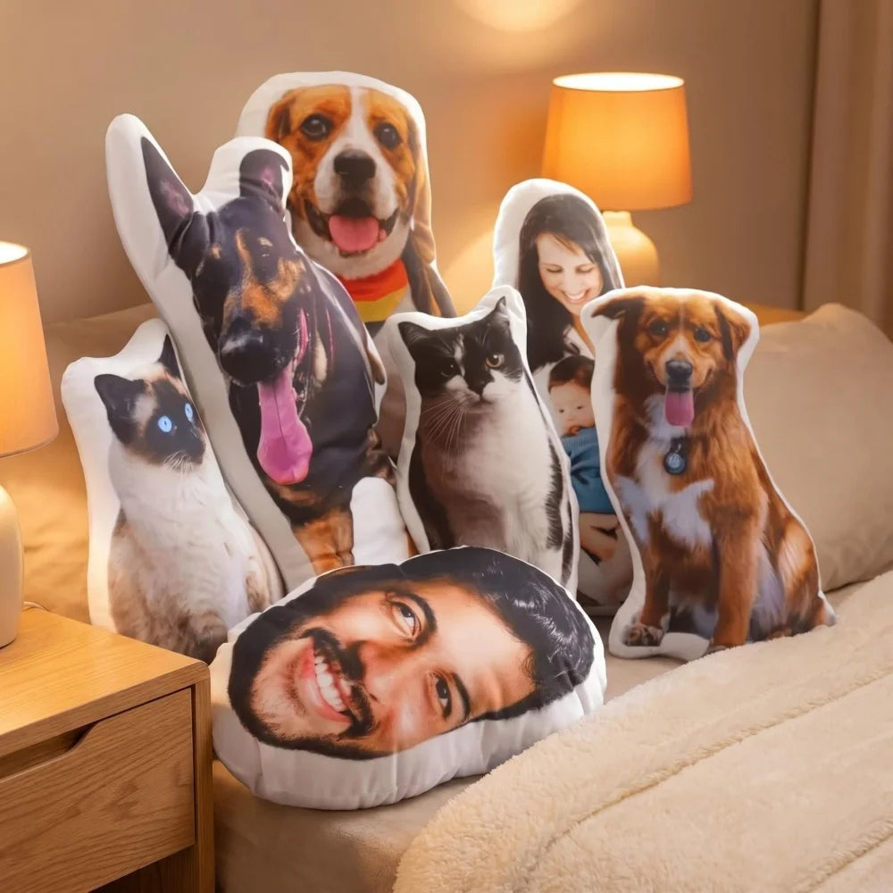 Coussin Personnalisé 3D — Portrait de Votre Animal