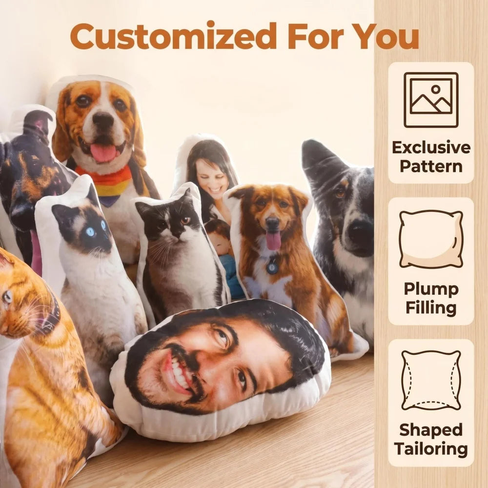 Coussin Personnalisé 3D — Portrait de Votre Animal