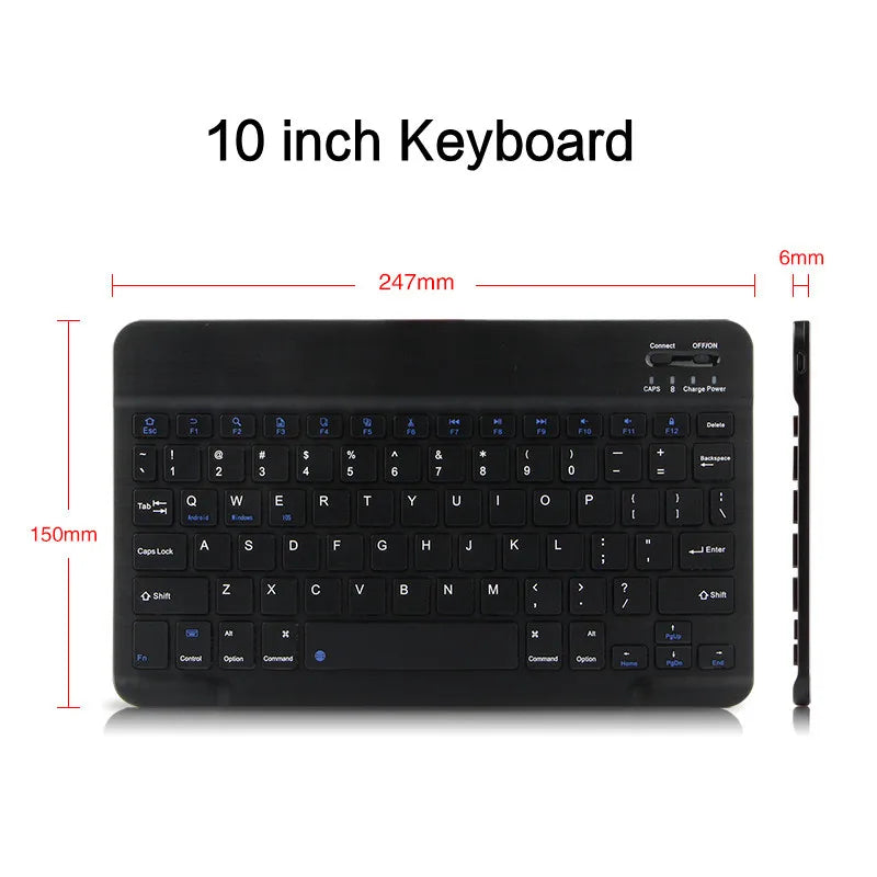 Mini Bluetooth Keyboard Wireless Russian Keyboard Tablet Spanish Rechargeable Keyboard For Tablet ipad phone iphone Laptop