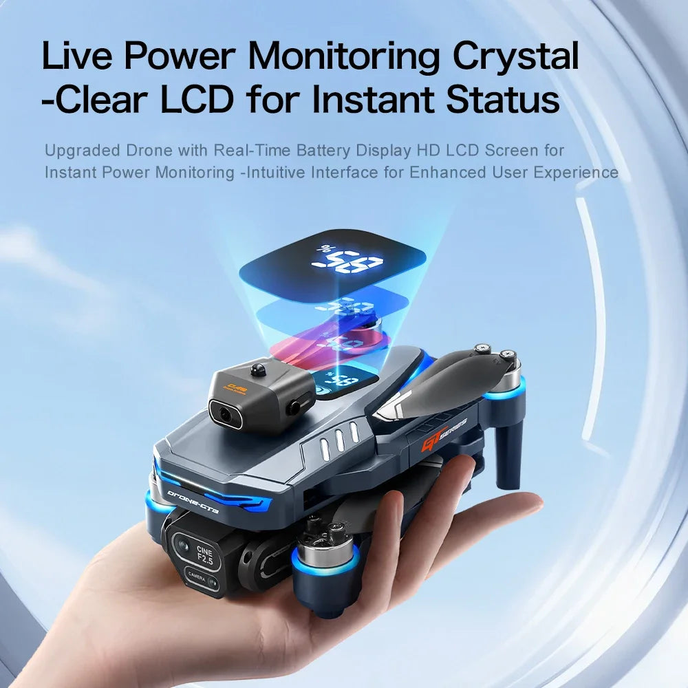 Lenovo GT8 Drone 8K Professional Dual Camera GPS FPV Brushless Motor Optical Flow Hovering Folding Quadcopter 4K RC Dron Toys