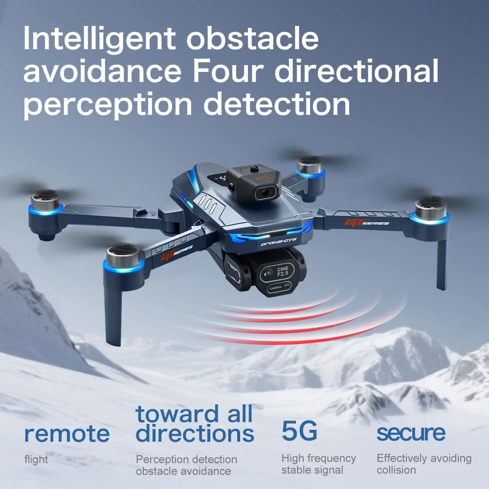 Lenovo GT8 Drone 8K Professional Dual Camera GPS FPV Brushless Motor Optical Flow Hovering Folding Quadcopter 4K RC Dron Toys
