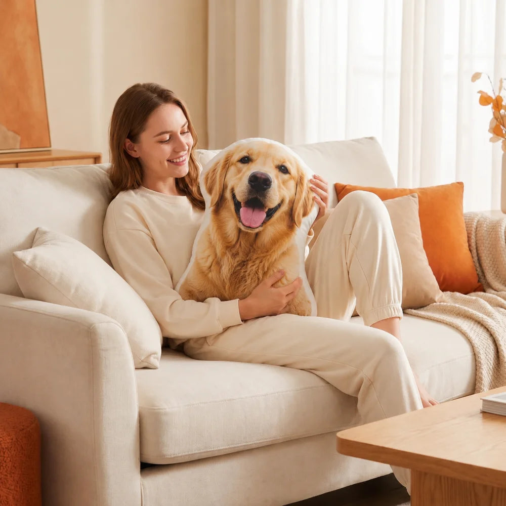 Coussin Personnalisé 3D — Portrait de Votre Animal
