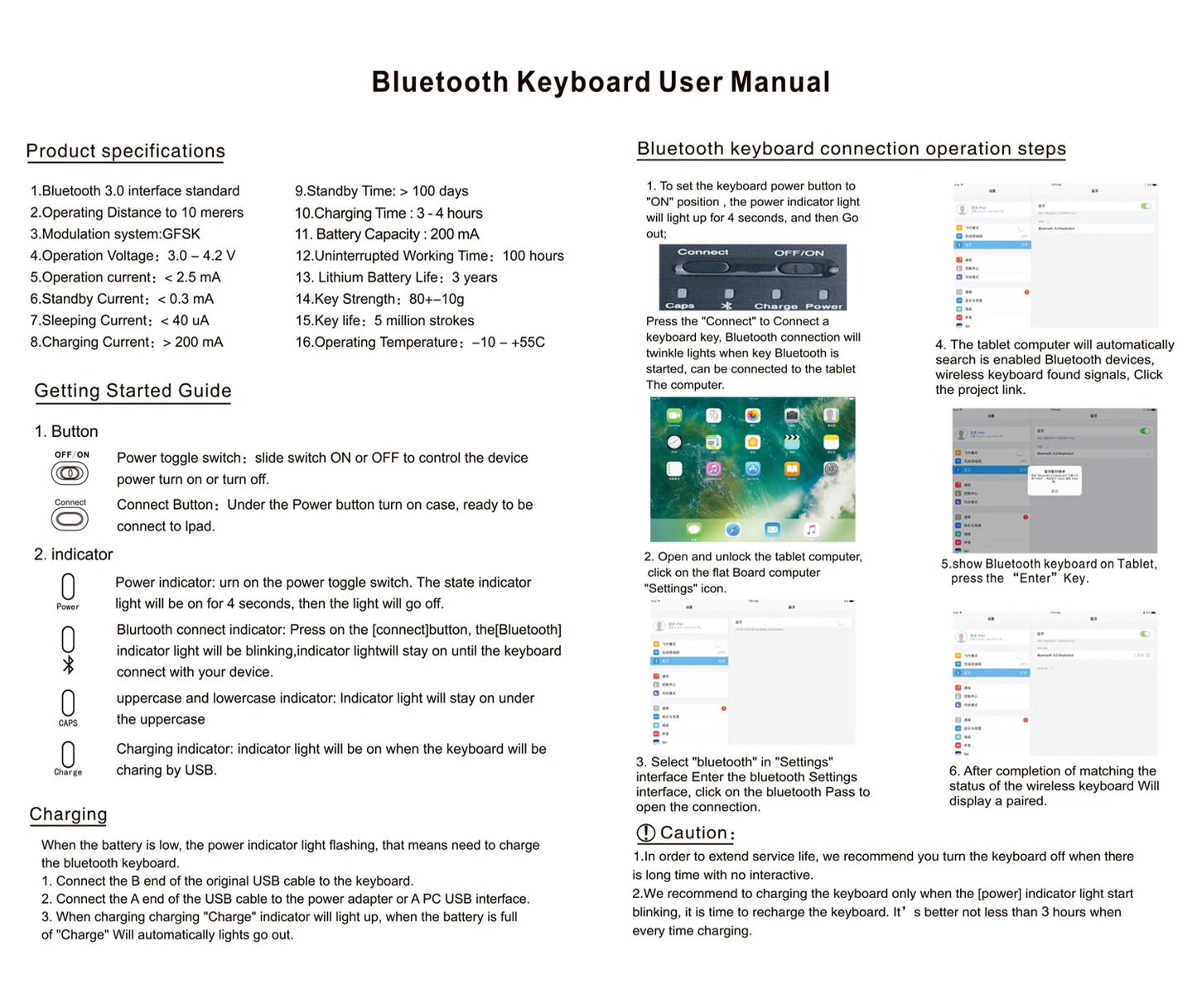 Mini Bluetooth Keyboard Wireless Russian Keyboard Tablet Spanish Rechargeable Keyboard For Tablet ipad phone iphone Laptop