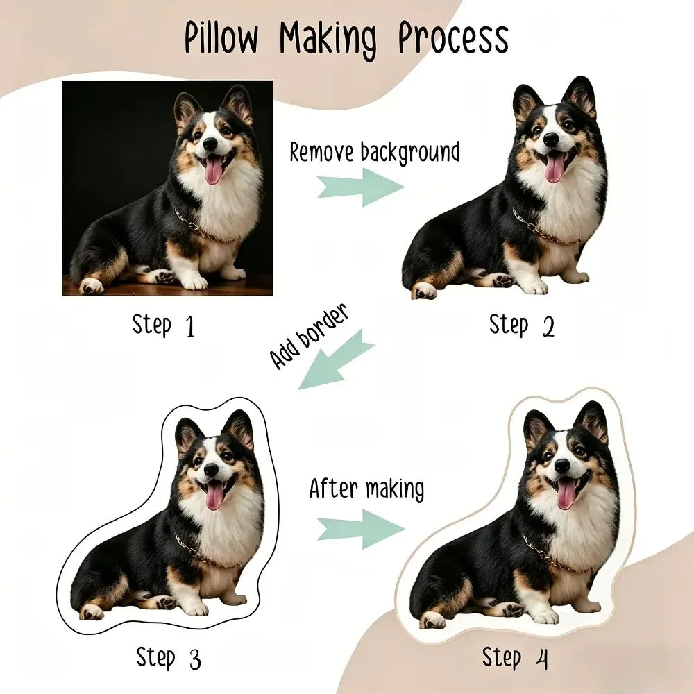 Coussin Personnalisé 3D — Portrait de Votre Animal