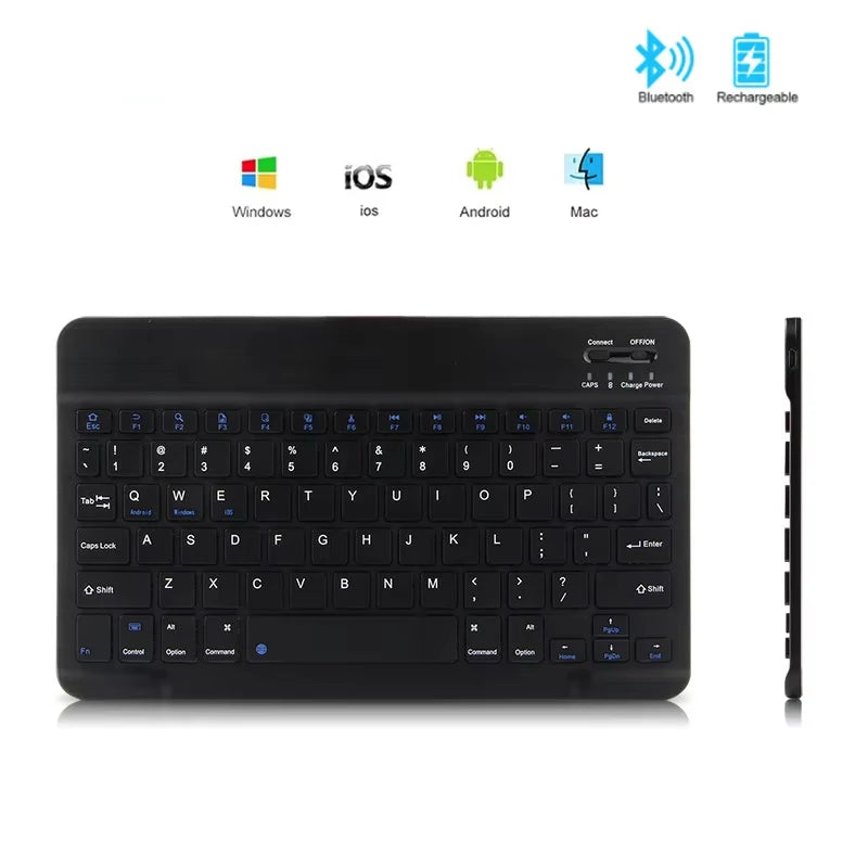 Mini Bluetooth Keyboard Wireless Russian Keyboard Tablet Spanish Rechargeable Keyboard For Tablet ipad phone iphone Laptop