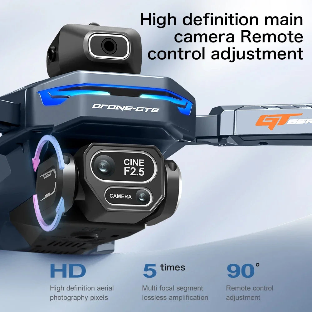 Lenovo GT8 Drone 8K Professional Dual Camera GPS FPV Brushless Motor Optical Flow Hovering Folding Quadcopter 4K RC Dron Toys